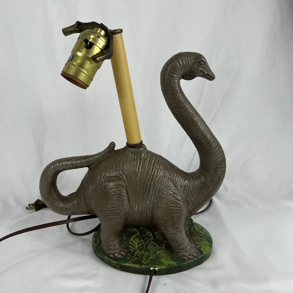 Vintage Rare Lamp Unique Ceramic Dinosaur Diplodocus NEEDS REPAIRS